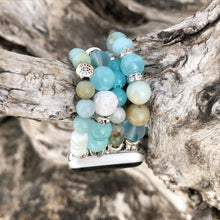 Load image into Gallery viewer, Beaded Apple Watch Strap Ocean Mix