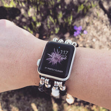 Load image into Gallery viewer, Beaded Apple Watch Strap Yin/Yang Mix
