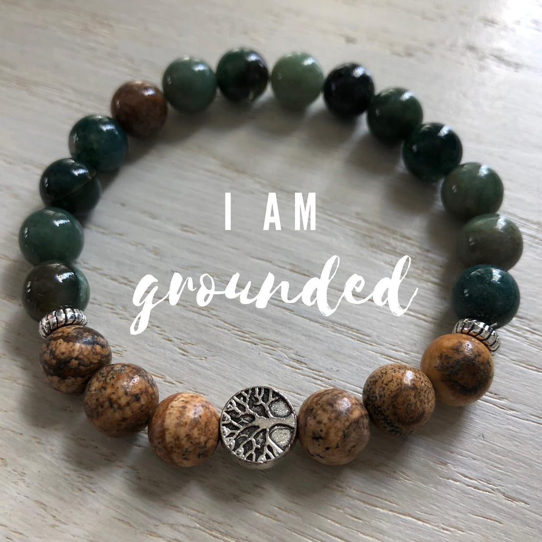 I Am Grounded Mala Bracelet