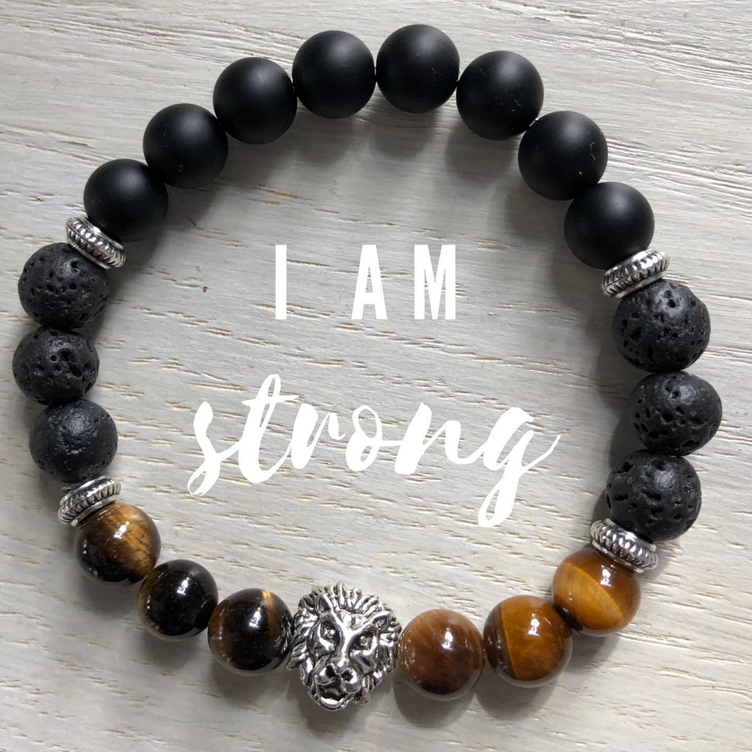 I Am Strong Mala Bracelet